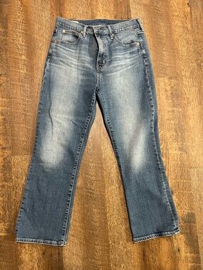 Classic Faded Blue Kick Fit Jeans